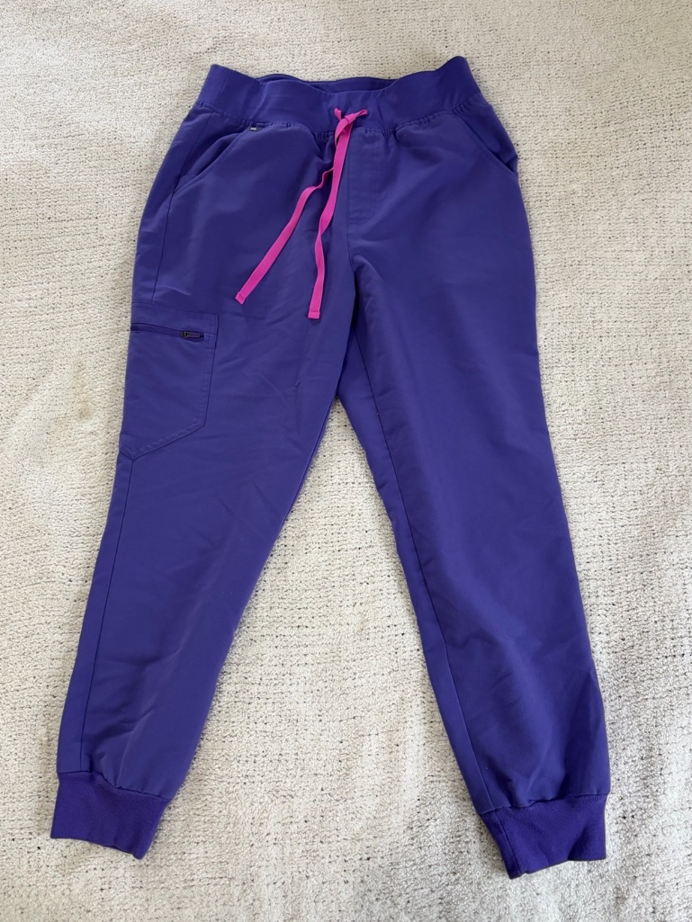Amethyst Zamora High Waisted - Petite Jogger Scrub Pants M/P